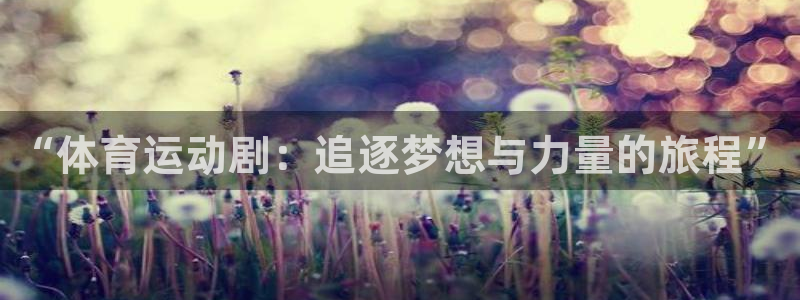 竞技宝是什么关系搜索哈哈电竞：“体育运动剧：追逐梦想与力量的